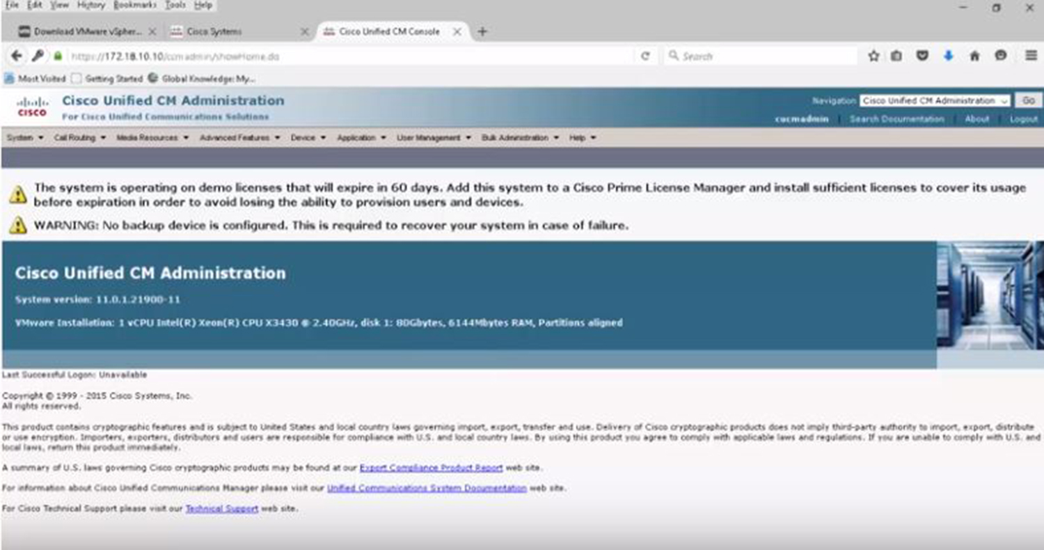 Cisco Unified Communications Manager screenshot CompareCamp com