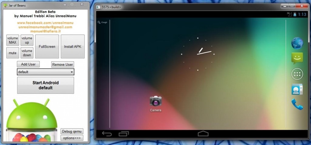 virtualbox interface bluestacks