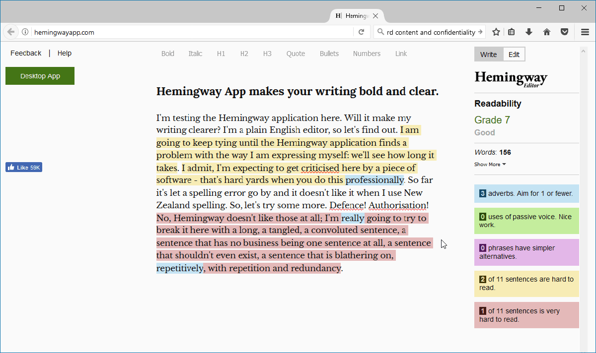 hemingway editor 3.0 for windows