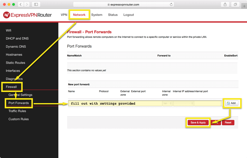 express vpn port forwarding