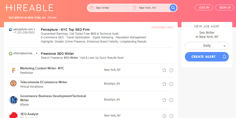 Hireable.com site | CompareCamp.com