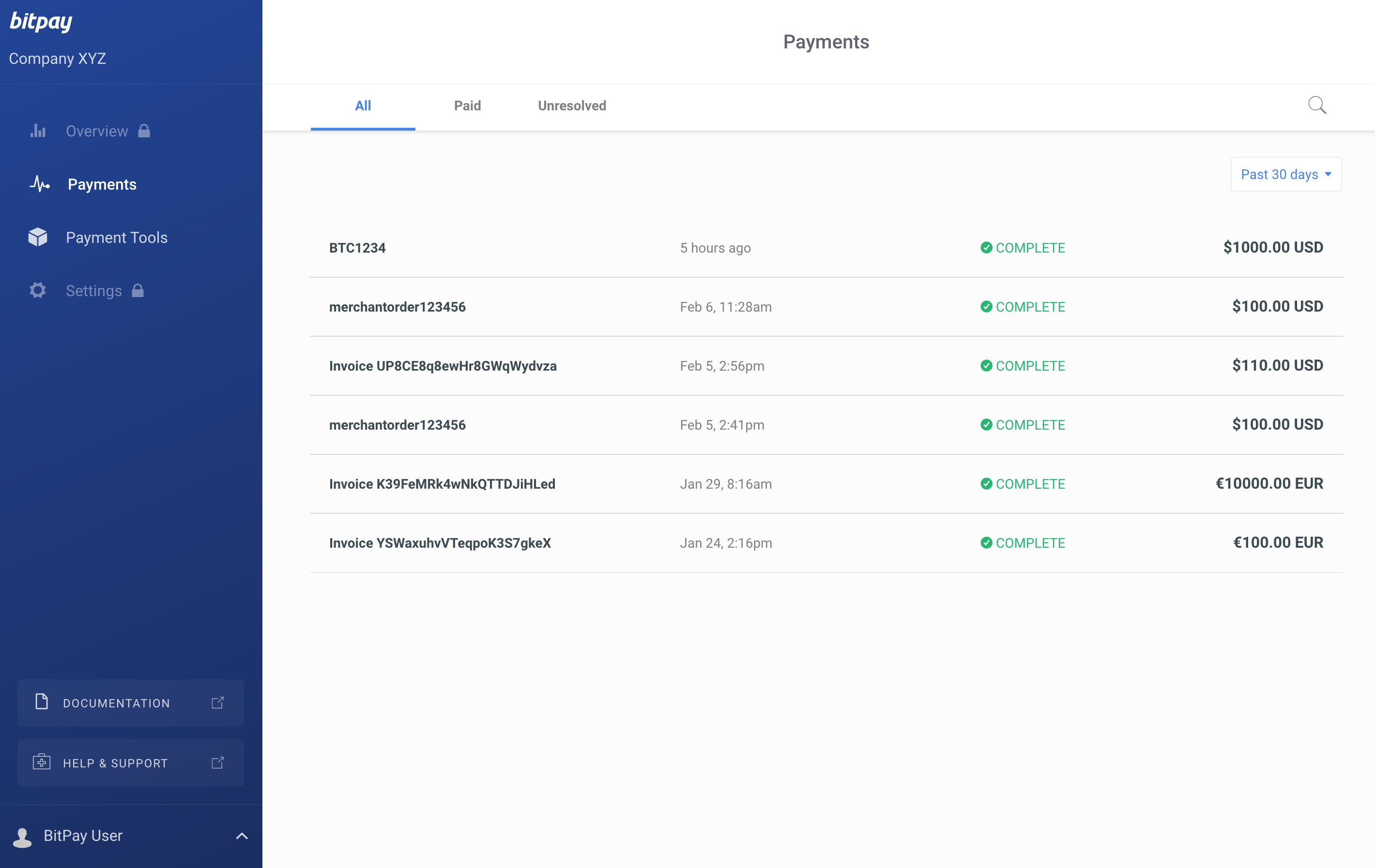 bitpay valuation