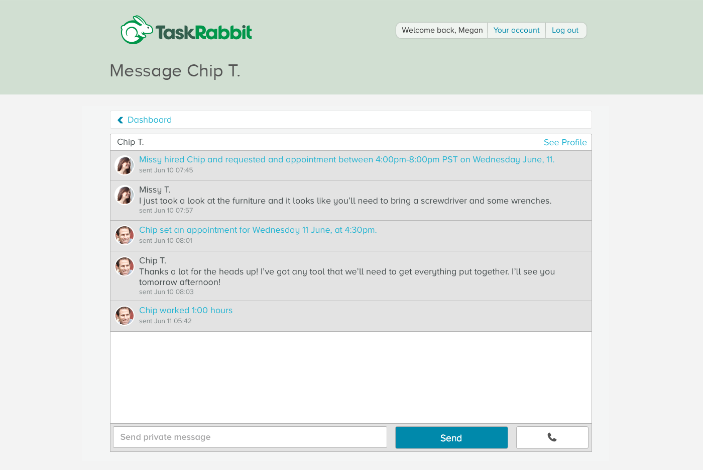 taskrabbit tasker app