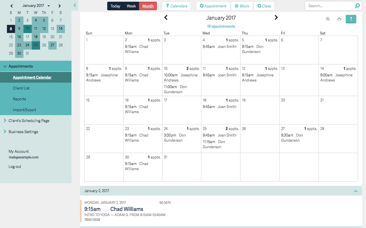 acuity scheduling time zone