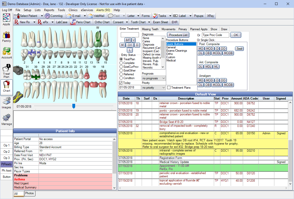 open dental charting