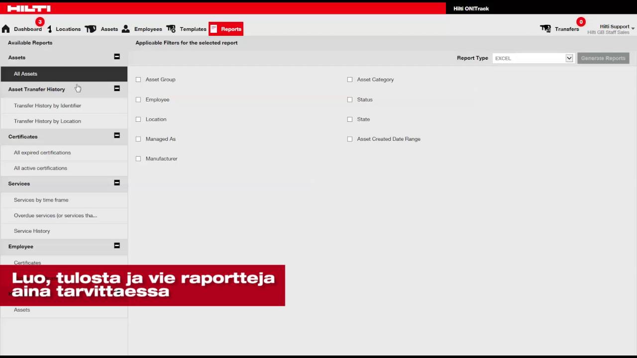 Hilti On Track Dashboard Comparecamp Com