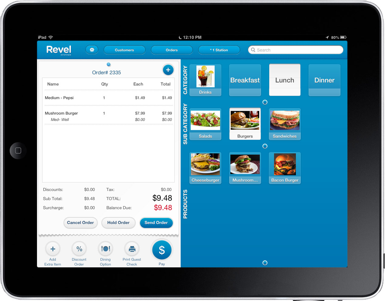 Revel Systems POS screenshot | CompareCamp.com