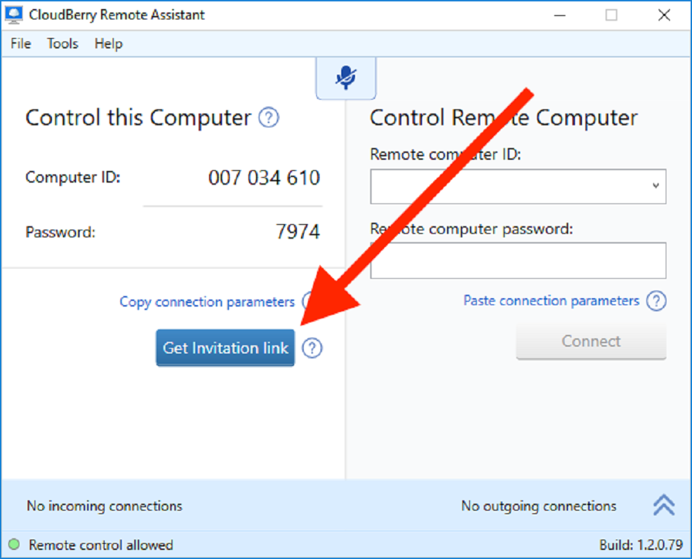 cloudberry remote access