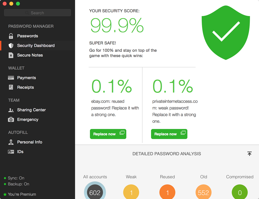 dashlane free features