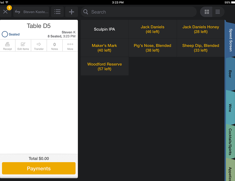 Breadcrumb POS screenshot