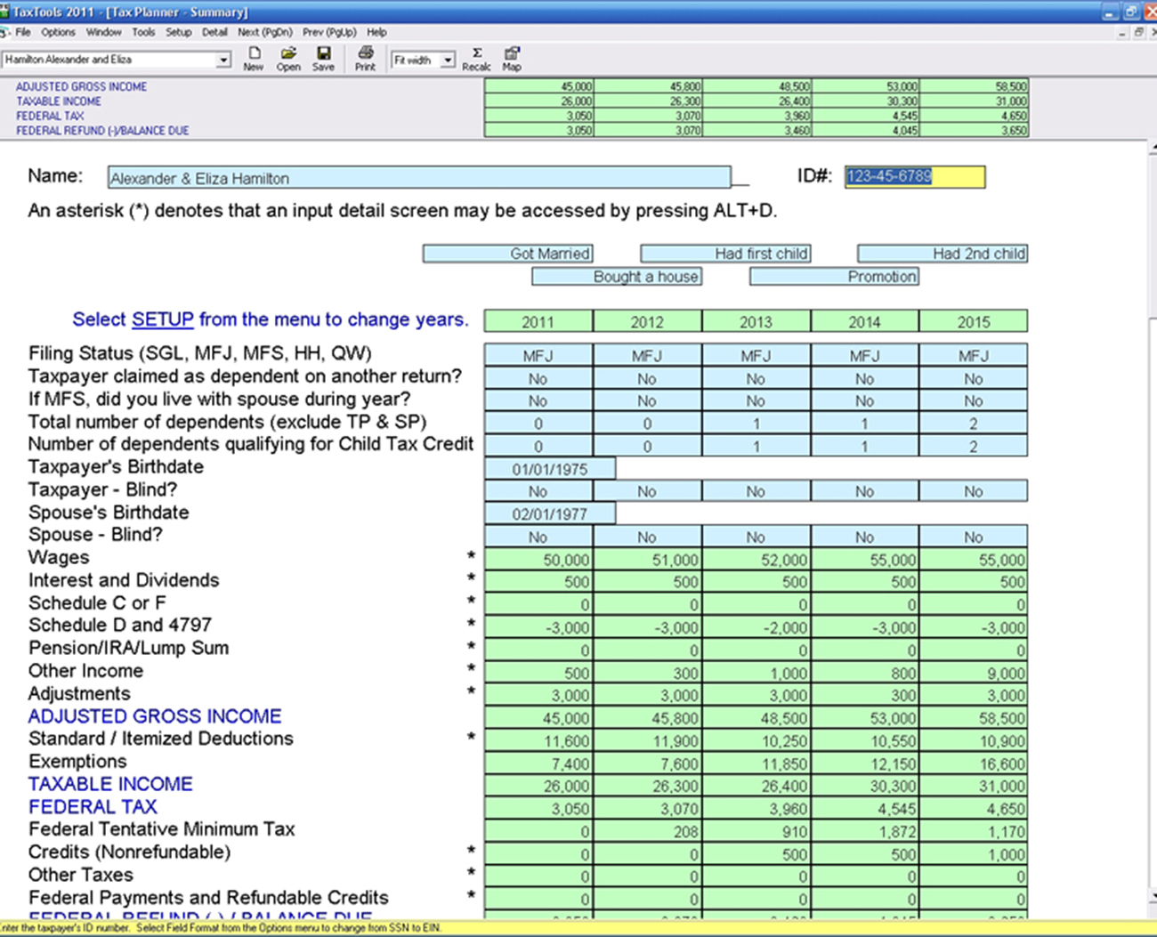 CFS TaxTools screenshot