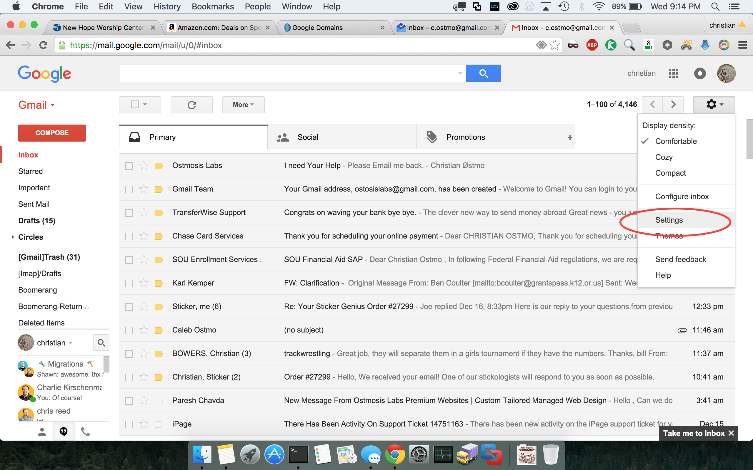 itsycal gmail