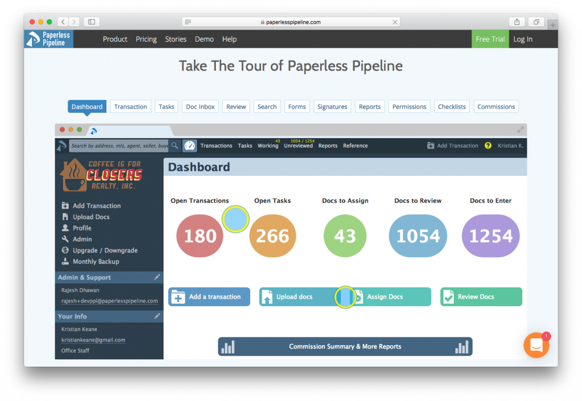 Paperless Pipeline Dashboard
