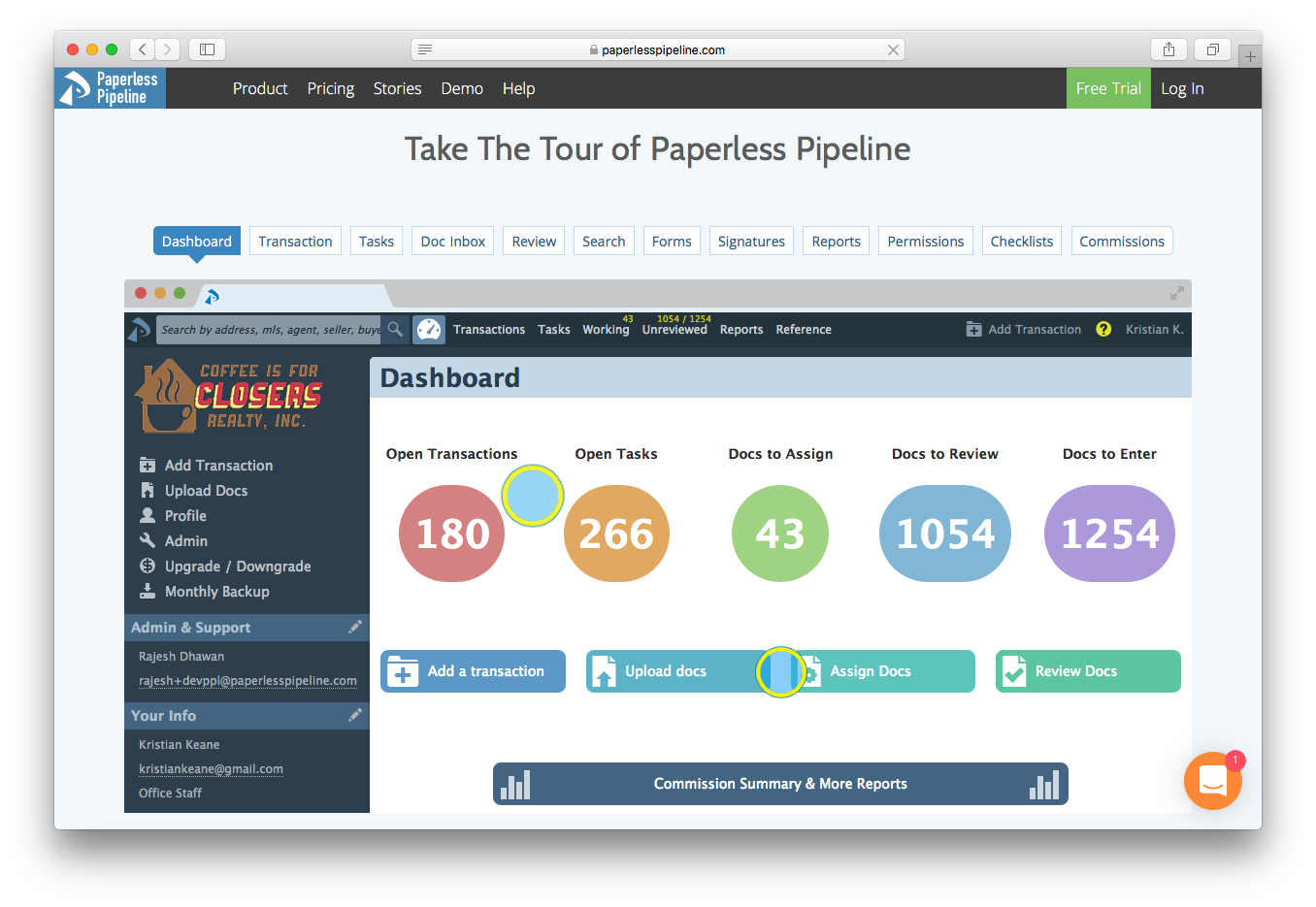Paperless Pipeline Dashboard