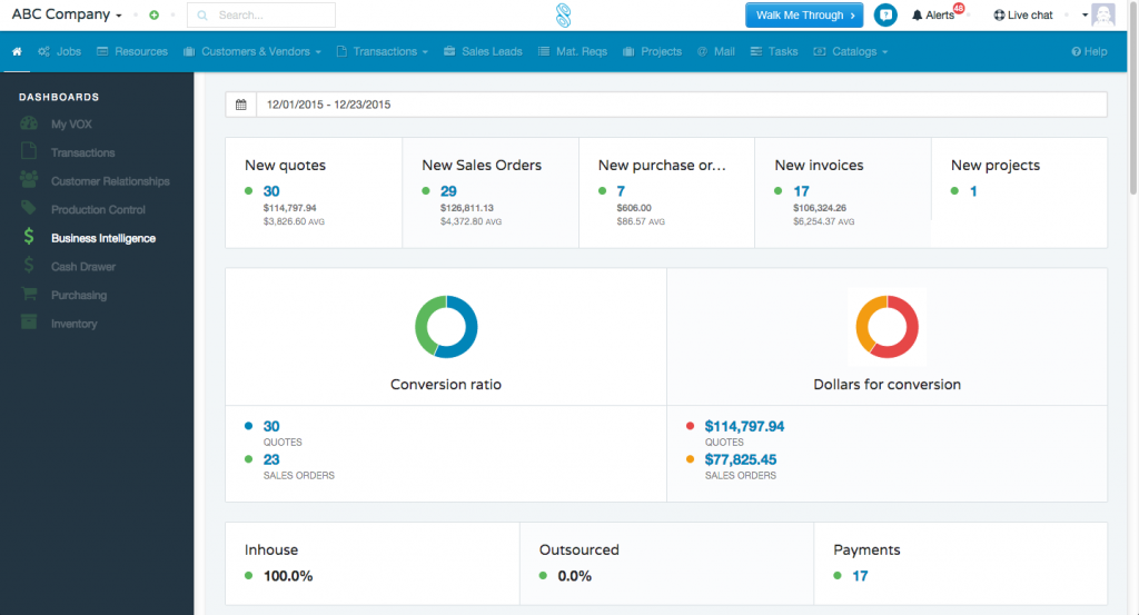 Shopvox dashboard | CompareCamp.com