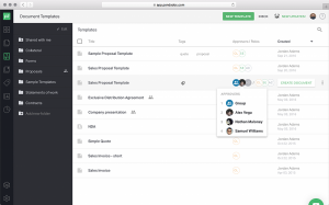 PandaDoc dashboard