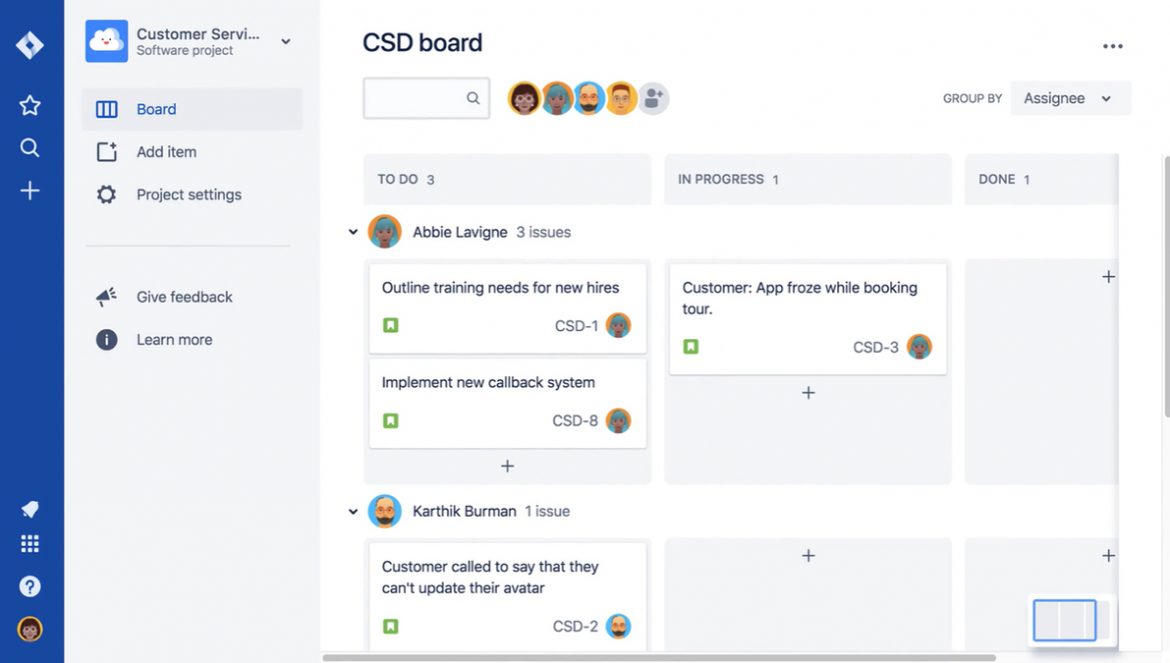 JIRA dashboard
