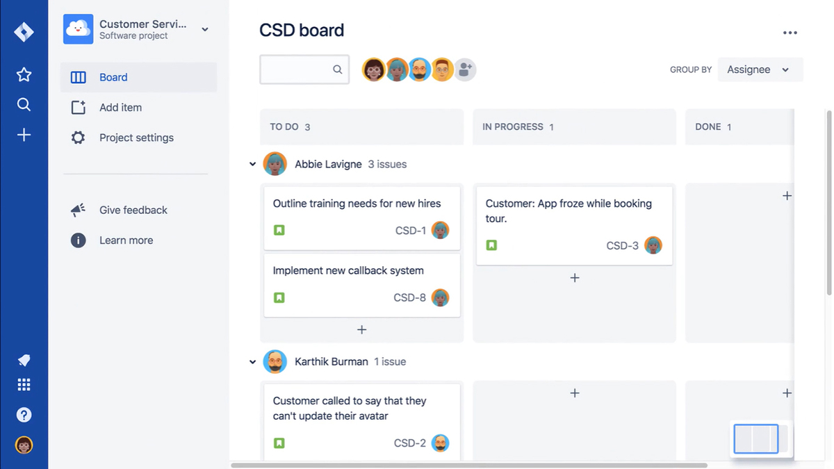 jira taskboard rows for story