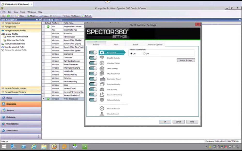 spector pro 360 keylogger