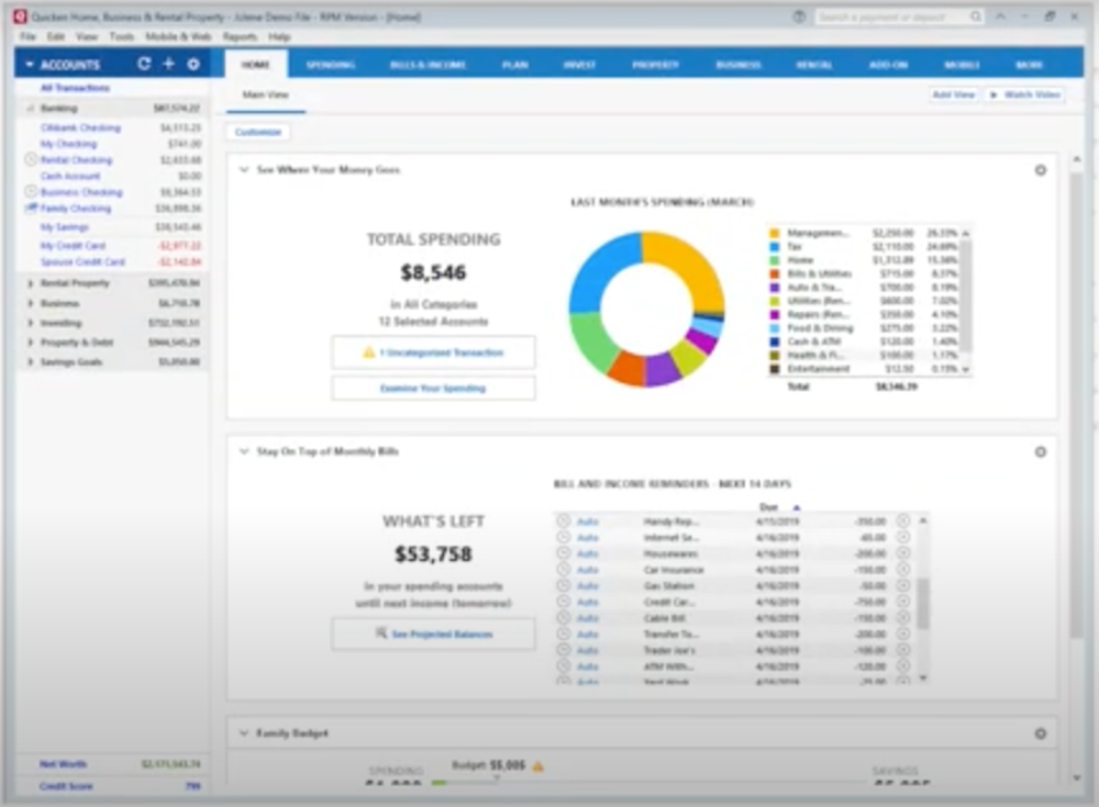 quicken accounting software for small business