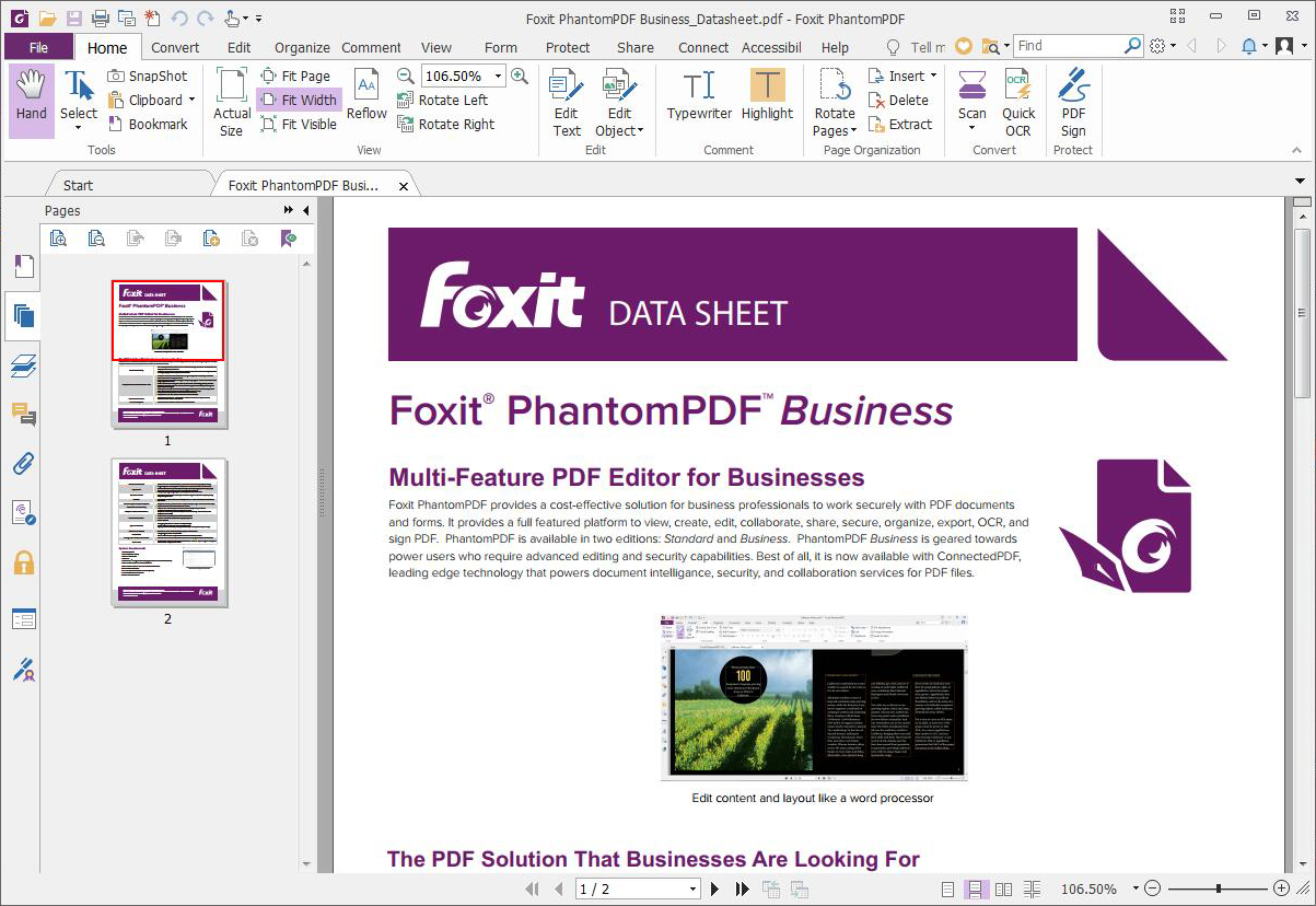 foxit pdf rotate and save