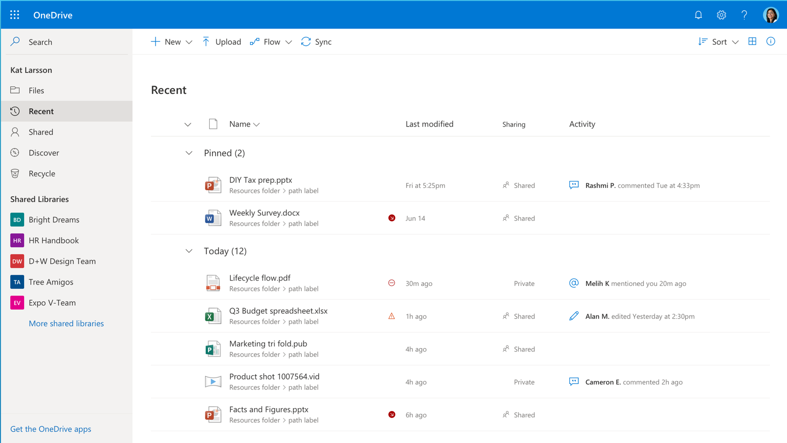 onedrive for business sync