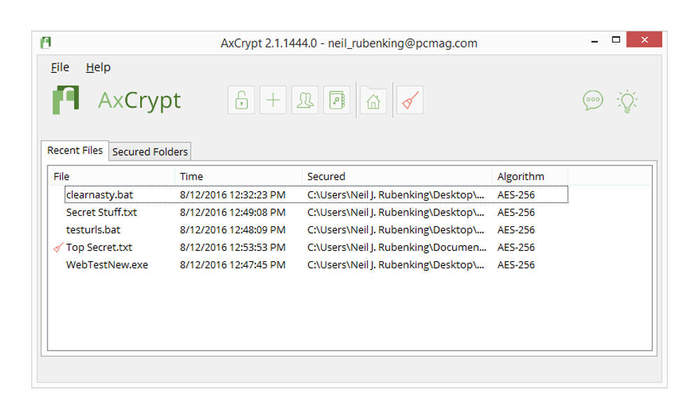 axcrypt rtroubleshooting