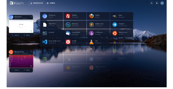 Main Screenshot Kasm Workspaces | CompareCamp.com